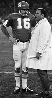 KC QB Len Dawson and Coach Hank Stram